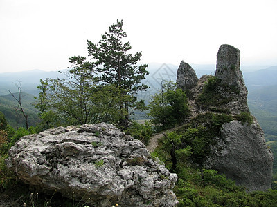 山山脉高地植物群斜坡青菜文件植被风景轨道石头岩石图片