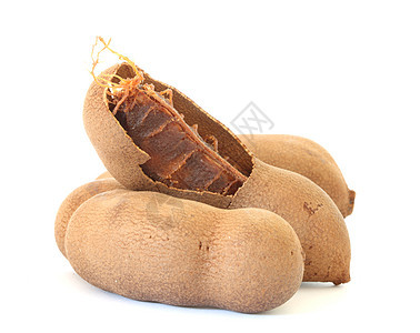 Tamarind 水果团体食物白色豆荚种子图片