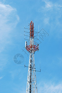 通讯塔工业电话车站发射机天空信号播送收音机雷达广播图片