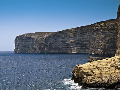 Xlendi 克里夫斯场景石灰石海岸地质学假期地理风景地震岩石侵蚀图片