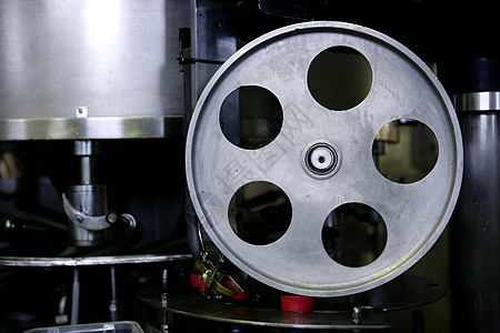 工业安装装置 钢轮机型圆圈活力工程车轮机械力量宏观运动引擎机器背景图片