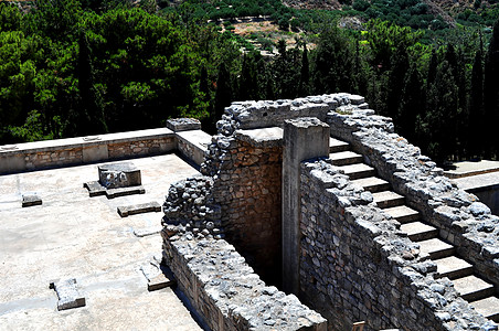 Knossos Crete的考古遗址游客古董建筑学历史寺庙历史性废墟文明神话楼梯图片