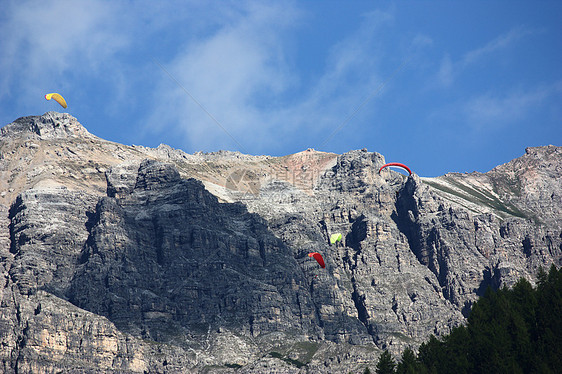 阿尔卑斯山滑坡旅行山脉乐趣高山风险娱乐假期危险飞行员蓝色图片