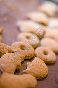 自自制作饼干蛋糕传统糖果团体白色谷物工艺小吃香草甜点图片