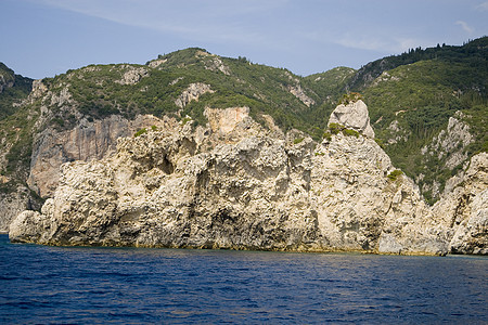 科孚希腊旅游异国避暑胜地阳光绿色假期支撑目的地风景国家图片