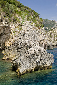 科孚希腊支撑避暑胜地风景假期异国目的地情调岩石娱乐阳光图片