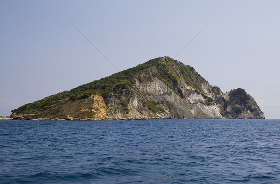 希腊旅行阳光海岸线支撑天空情调国家场景旅游避暑胜地图片