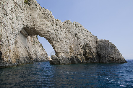 希腊场景旅行假期海岸线岩石异国娱乐旅游蓝色风景图片