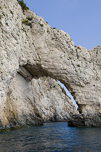 希腊绿色异国阳光海岸线旅游假期情调场景旅行支撑图片