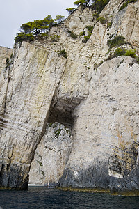 希腊旅游异国石灰石蓝色岩石国家场景情调阳光避暑胜地图片