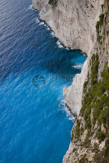 希腊避暑胜地海岸线蓝色支撑风景情调旅游旅行天空目的地图片