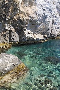 希腊圣托里尼圣托里尼希腊天空情调海岸线支撑娱乐风景避暑胜地火山口旅游旅行背景