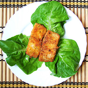餐饭营养午餐沙拉盘子蔬菜美食海鲜绿色食物图片