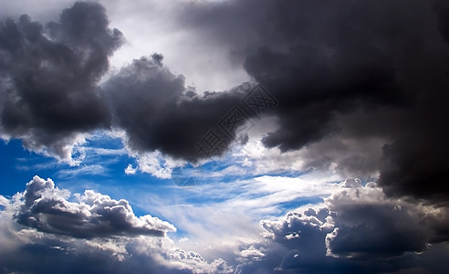 戏剧天空多云下雨天堂飓风云景窗户灾难风暴黑色灰色高清图片