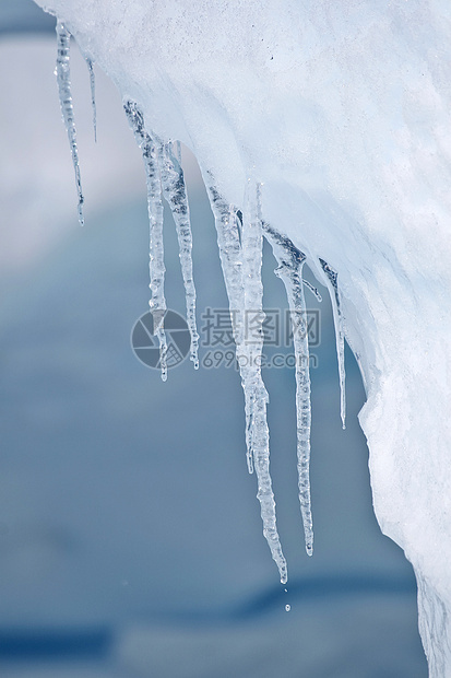 冰柱冻结冰山风景图片