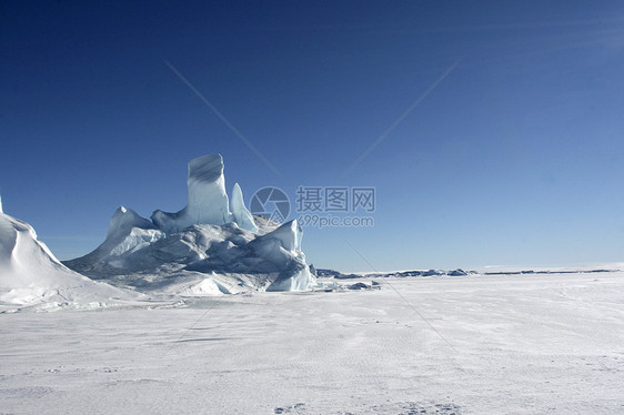 南极洲的冰山风景冻结图片