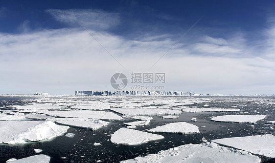 南极洲的冰山风景冻结图片