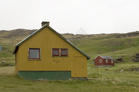 格陵兰住房背景图片