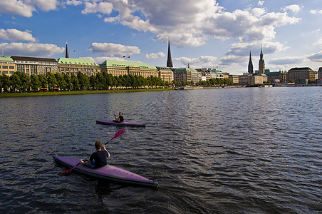 Alster 升平器教会航行旅游建筑假期旅行游客晴天运输闲暇图片