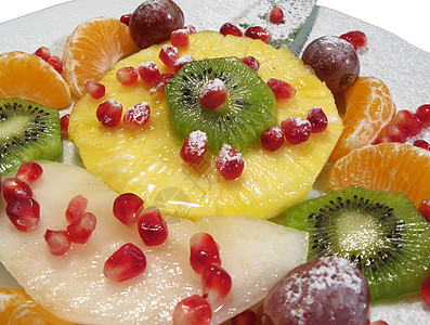 新鲜新鲜水果养分热带甜点团体平台小吃作品长椅饮食椰子图片