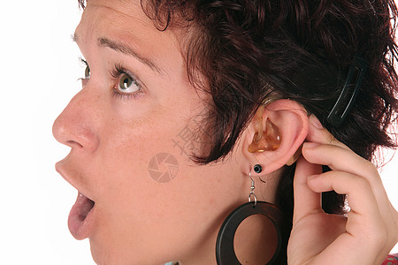 助听援助帮助耳聋保健体积音调头发卫生女性听力医疗图片