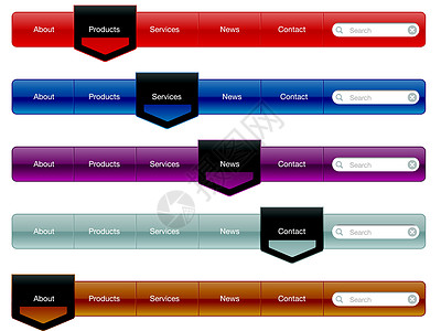 导航菜单链接界面网页纽扣水平互联网网络插图网站背景图片