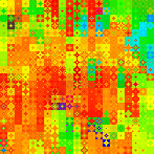 抽象多色背景立方体创造力彩虹插图圆形粮食星星派对蓝色绿色图片