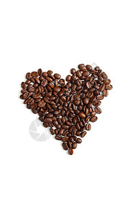 咖啡心插图棕色咖啡早餐食物咖啡店白色种子美食豆子图片
