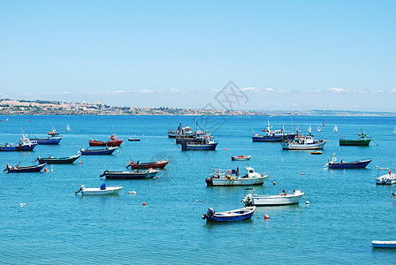 葡萄牙卡斯凯港的港口海岸场景天空风景海洋孤独钓鱼地平线蓝色全景图片