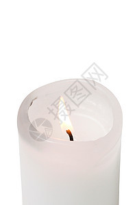 蜡烛火焰白色燃烧图片