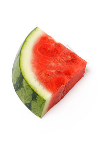 水瓜切片白色甜点三角形饮食红色绿色水果西瓜小吃种子图片