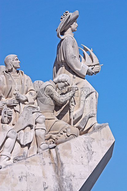 发现者遗迹     葡萄牙里斯本英雄城市艺术品雕像雕塑探险家君主帽子旅游艺术家图片