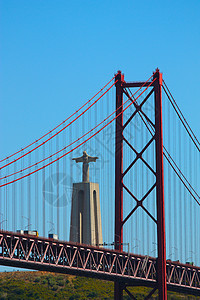 里斯本河上大桥地标交通城市旅行立交桥工程通道纪念碑运输景观图片