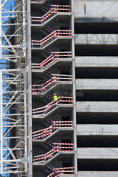 建筑工地天空起重机建筑学工业商业生长建筑物工程财产脚手架图片