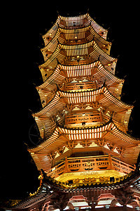 穆隆湖帕果达 中国桂林寺庙建筑学宝塔建筑建筑物宗教历史性图片