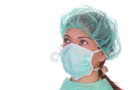 卫生保健工作者操作女士疾病医院工人助手职业医生面具药物图片