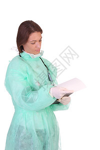 拥有证件的保健工作者医生工人疾病文档药物帮助外套外科卫生职业图片