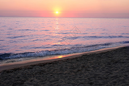希腊日出云景太阳金子假期日光光束天堂海洋日落天气图片