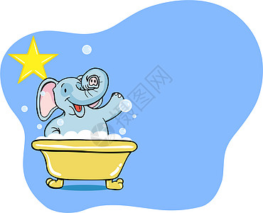 大象浴星背景图片