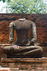 泰国Ayuttaya的佛头形象图片