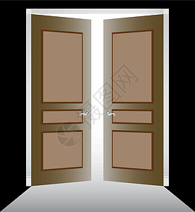 扇门天堂模具框架插图白色通道出口入口图片