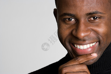 思考人背景幸福男人男性思维青少年黑色灰色牙齿快乐图片