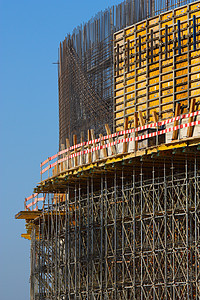 建筑工地进步天空两极城市工程起重机建造财产水泥建筑学图片