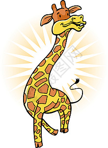 吉拉菲动物园乐趣漫画哺乳动物动物卡通片艺术野生动物动画插图图片