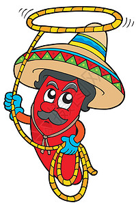 墨西哥辣椒和拉索图片
