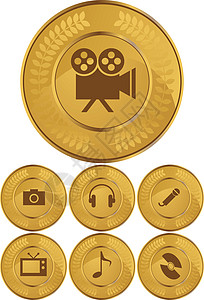 多媒体按钮 - 金币图片