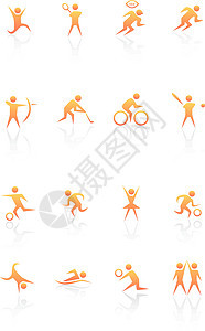 运动员图标跑步按钮游戏篮球团队芭蕾舞数字艺术曲棍球工作图片