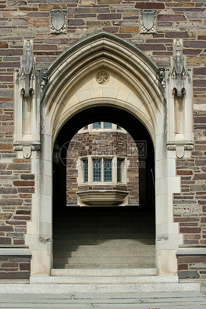 拱门窗户拱道楼梯入口石头建筑图片