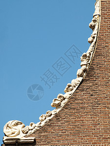 荷兰语建筑荷卢历史建筑学风景蓝色天空住宅房子遗产住房图片