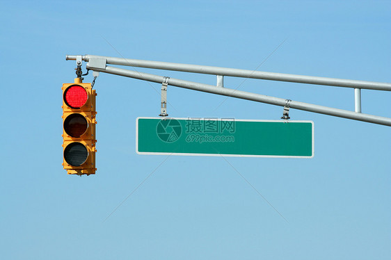 有信号的红色交通信号灯图片